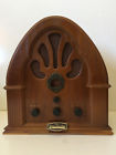 07r-2002 Randix Excellent Retro Cathedral Radio With Cassette Player