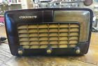 10-127 Crosley Vintage Bakelite Tube Radio Model Working Great