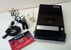 572.21620300 564.21580600 Sears Tested Vintage Portable Cassette Player Record Mic Earphone