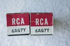 6ag7y Rca Pair Of Vacuum Tube Tested