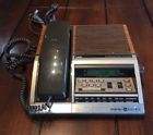 7-4722 Ge Clock Radio Telephone Works Wood Grain