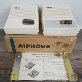 Lam-1s Aiphone Vtg And La-a Two Station Intercom System Excellent Condition