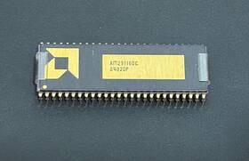 Am29116dc Amd Vintage 1981 Processor Ceramic With Gold Pins 52 Pin Ic Cpu Chip