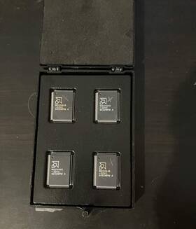 Amd Mach445-20yc Set Of 4 Vintage Computer Chips