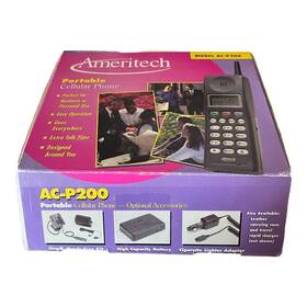 Ac-p200 Ameritech/motorola P200 Vtg 90s Portable Cell Phone Original Box Model Prop-read