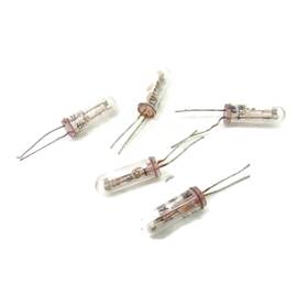 Orp60 Amperex 5-pcs Vtg Glass Photoresistors Neg. Coefficient Harvested