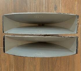 Aluminum-1 Ampex D-6973 Jim Lansing By Rare Cast Inch Horns-# 6973 1 Pair From Model 5050