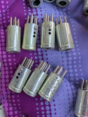 91mpm6l Amphenol 6-pin Mini Male Cable Plug Connector With Long Shell Barrel