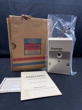 E-9027 Amway Vtg Amgard Touch Sensitive Door Alarm 1980 New With Box.....rare
