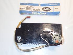 273-224 Archer Radio Shack Cat. No. Gearbox With 12vdc Motor New Old Stock