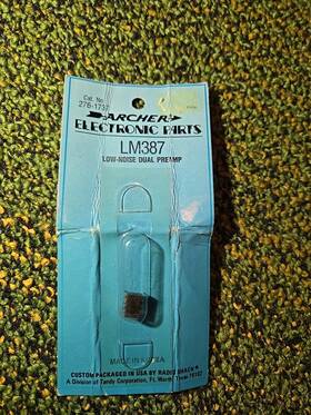 276-1737 Archer Lm387 Low-noise Dual Preamp Nos