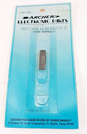276-1785 Archer Radio Shack Mm5871 Rhythm Generator Ic With Data Sheet Archer#