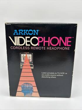 Ar980trx Arkon Vintage 1989 Video Phone Cordless Remote Headphone New In Box