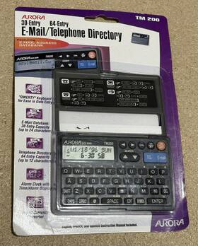 Aurora 038572172009 New Tm 200 Telephone And E-mail Directory Organizer