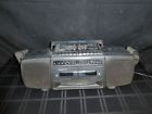 Aw7590 Magnavox Stereo Dual Cassette Turbo Bass Generator Boombox