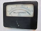B-59 Phastron Milliamperes Panel Meter Gauge Vintage Radio Ham Steampunk