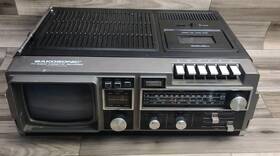 810-crt Bakosonic Tv Radio Cassette Recorder Model Untested No Cord
