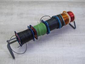 8502-100 Belden Vintage Spools Electronics Wire And Dispenser Rack