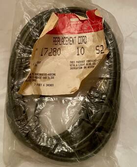 Ll30830 Belden 7a-125v 3-prong Oval Ac Power Cord Hp Ampex Altec And More 7ft Vtg New