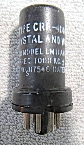 Crr-40023b Bendix Navy Crystal And Holder For Model Lm-11 12. 1000 Kc. Dated 1941