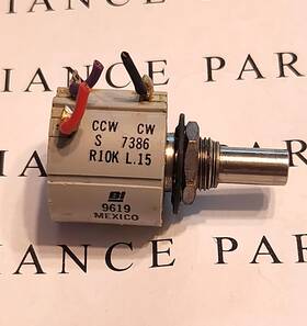 Bi Technologies 7386 10k Ohm 1.5 W Linear Precision 3 Turn Wirewound Potentiometer