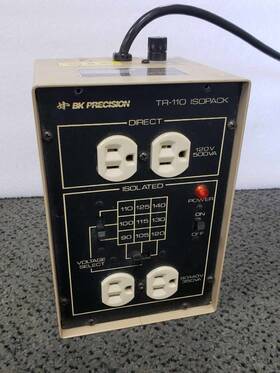 Tr-110 Bk Precision Isopack Vintage Isolation Transformer Tested And Functional