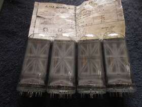 B-7971 Burroughs 4 Guaranteed Nos Neon Nixie Tubes