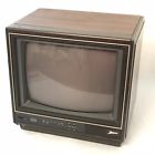 C1382w Zenith Vintage Retro Crt Tv Television Wood Grain Exterior Model