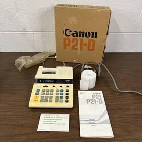 P21-d Canon Paper Printing Calculator Complete With Box - Needs Ink Working