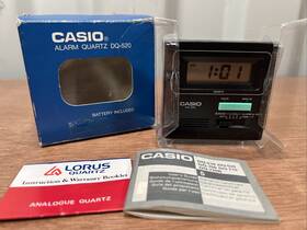 Dq-520 Casio Vintage Alarm Clock With Original Box And Manuals