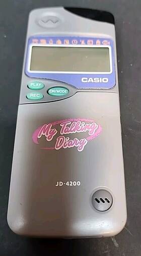 Jd-4200 Casio Vintage 90s Inch My Talking Diary Works