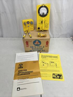 Cdv-777-2 Civil Defense Cd V-777-2 Radiation Detection Kit Cdv-715 -742 &-750 Box 471