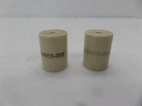 Nl523w03-008 Cnp Lot Of 2 3/4 Inch Ceramic Standoff Threaded Insulators