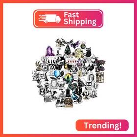 Cj1605 Con Quest Conquest Journals Waiting For The Night Decal Pack 60-pack Vinyl Stickers Set