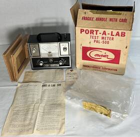 Pal-500 Courier Vintage Port-a-lab Cib - Matching S/n Blank Warranty
