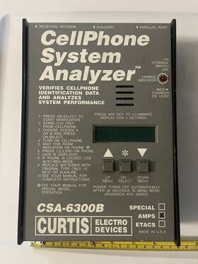 Csa-6300b Curtis Electro Devices Cell Phone Analyzer Vintage Untested For Part