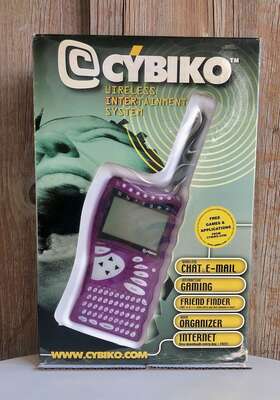 Cybiko 686312642154 Vintage 1999 Wireless Intertainment System Handheld Computer Purple Nib