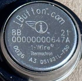 Ds1921l-f50 Dallas Semiconductor Vintage Semi 1-wire Thermochron Temperature Logger Ibutton