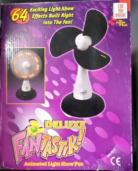 4178 Deluxe Fantastik Animated Light Fan New