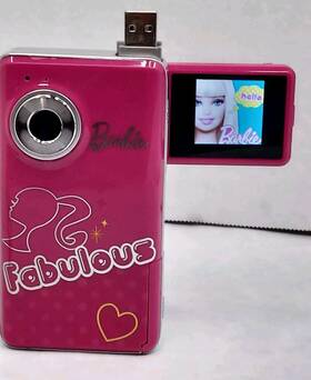 Bb15000 Digital Blue 2011 Barbie Electronic Video Camera Camcorder Mattel Sd Card Expandable