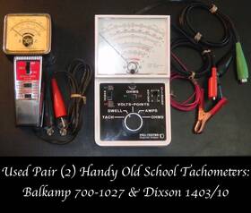 700-1027 Dixson Inc. & Balkamp Used Pair 2 Handy Tachometers - And