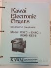 E44c-b E37c-b Ke65 Ke75 Kawai Electronic Organ Electric Model Schematic Diagrams