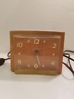 E935-0000 Seth Thomas Vintage Art Deco Square Wood Electric Clock Bonaire