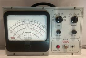 012026-06-rk Eico Vtg Vtvm Model 249 Vacuum Tube Volt Meter Ohm Powers On With Red Light