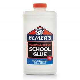 1590622 Elmers Washable No Run School Glue Quart White