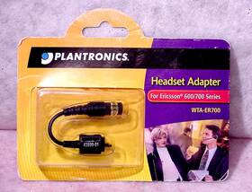 Wta-er700 Ericsson 017229081123 Plantronics Headset Adapter For 600/700 Series -new Old Stock
