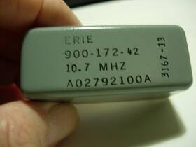 900-172-42 Erie A02792100a 10.7mhz Crystal Bandpass Filter New Old Stock