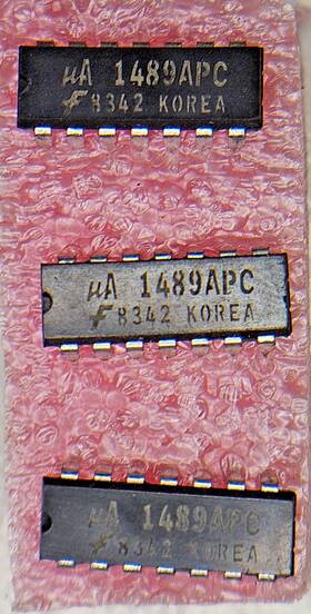 Ua1489apc Fairchild Ua1489pc Lot Of 3 Vintage Quad Line Receiver Ics - 1983 Date Code Nos