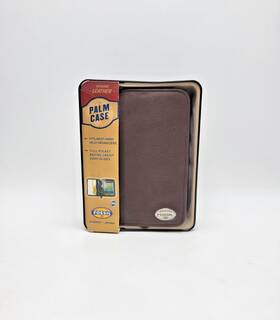 Ml-20011200 Fossil Brown Leather Palm Pilot Zippered Case Organizer Wallet And 1 Pen Nwt
