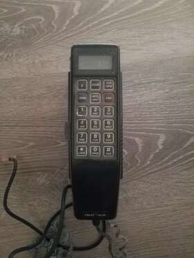 F80m-362 Fujitsu And Cb-182 Hands Free Control Unit - Vintage Ca Cellphone Radio